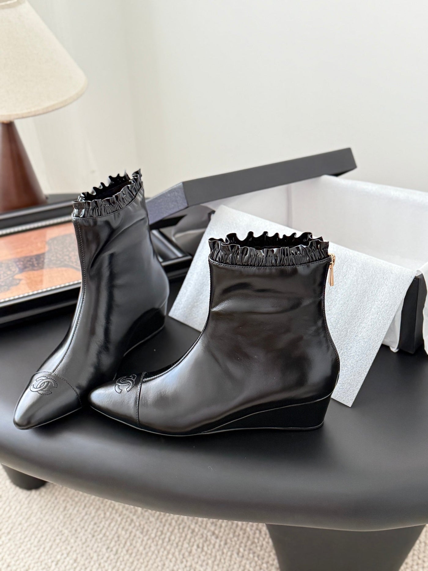 CC 25 Mary Jane boots black patent sheepskin 458772 - Product Image 9