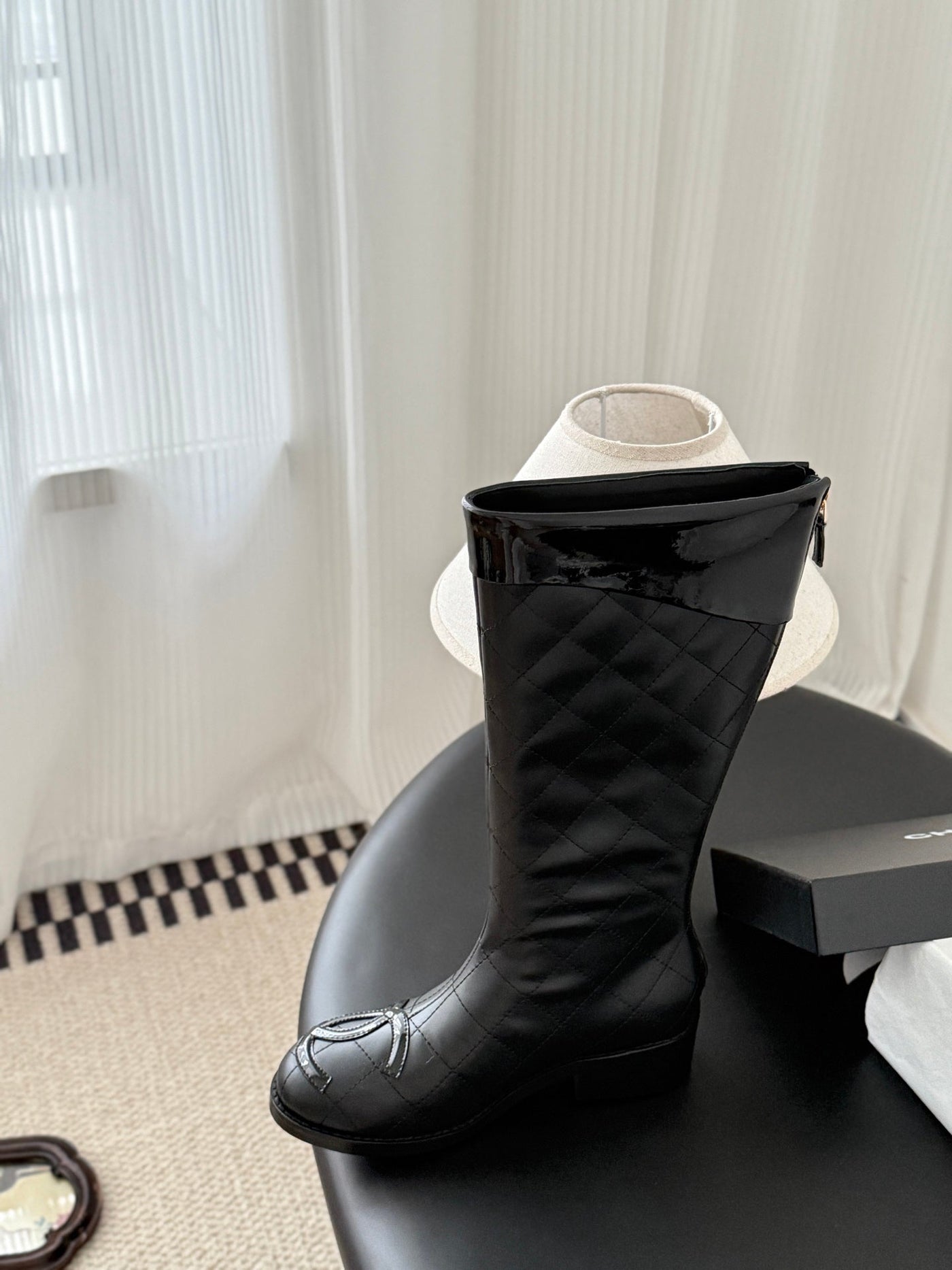 CC Cambon Mid-Calf Boots Black Cowhide 550636 - Product Image 2