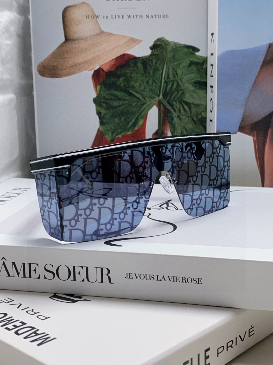 OBLIQUE SUNGLASS CLUB M1U IN BLACK ACETATE - Product Image 2
