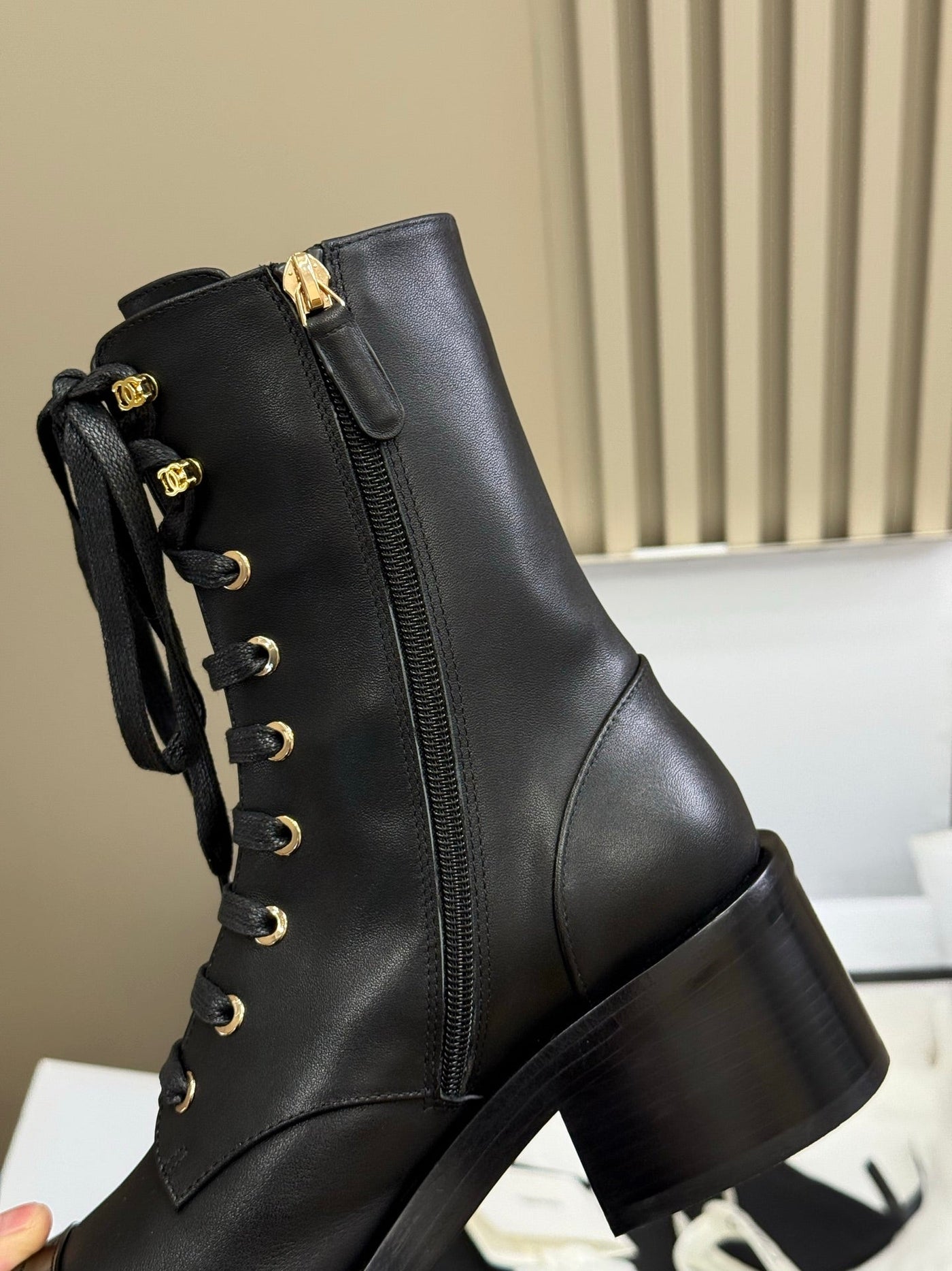 CC 25 Martin Boot Black Calfskin 408584 - Product Image 4
