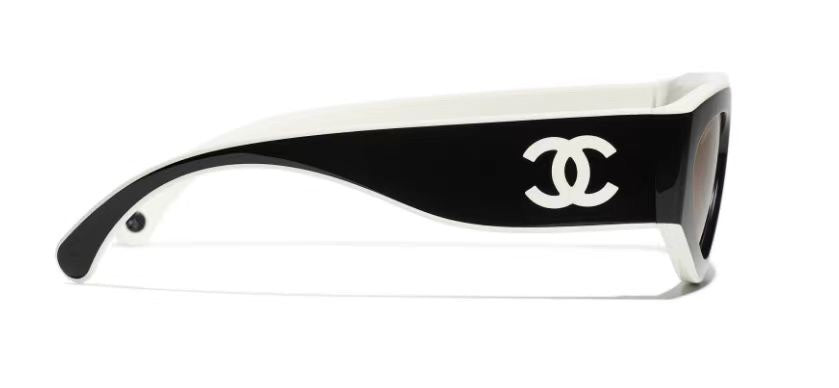 CC Sunglassses Black Mix White 6056 - Product Image 2
