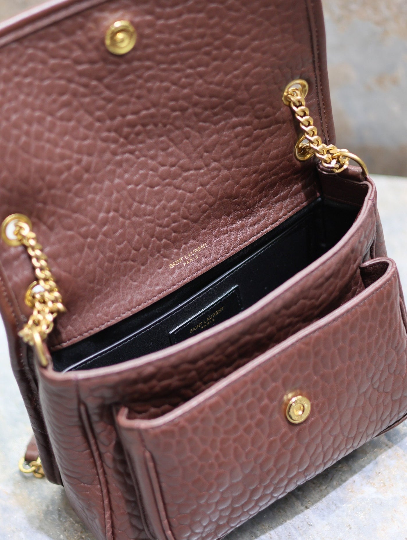 JAMIE POCHON 38 IN ARMY GREEN LAMBSKIN GOLD HARDWARE - Product Image 6