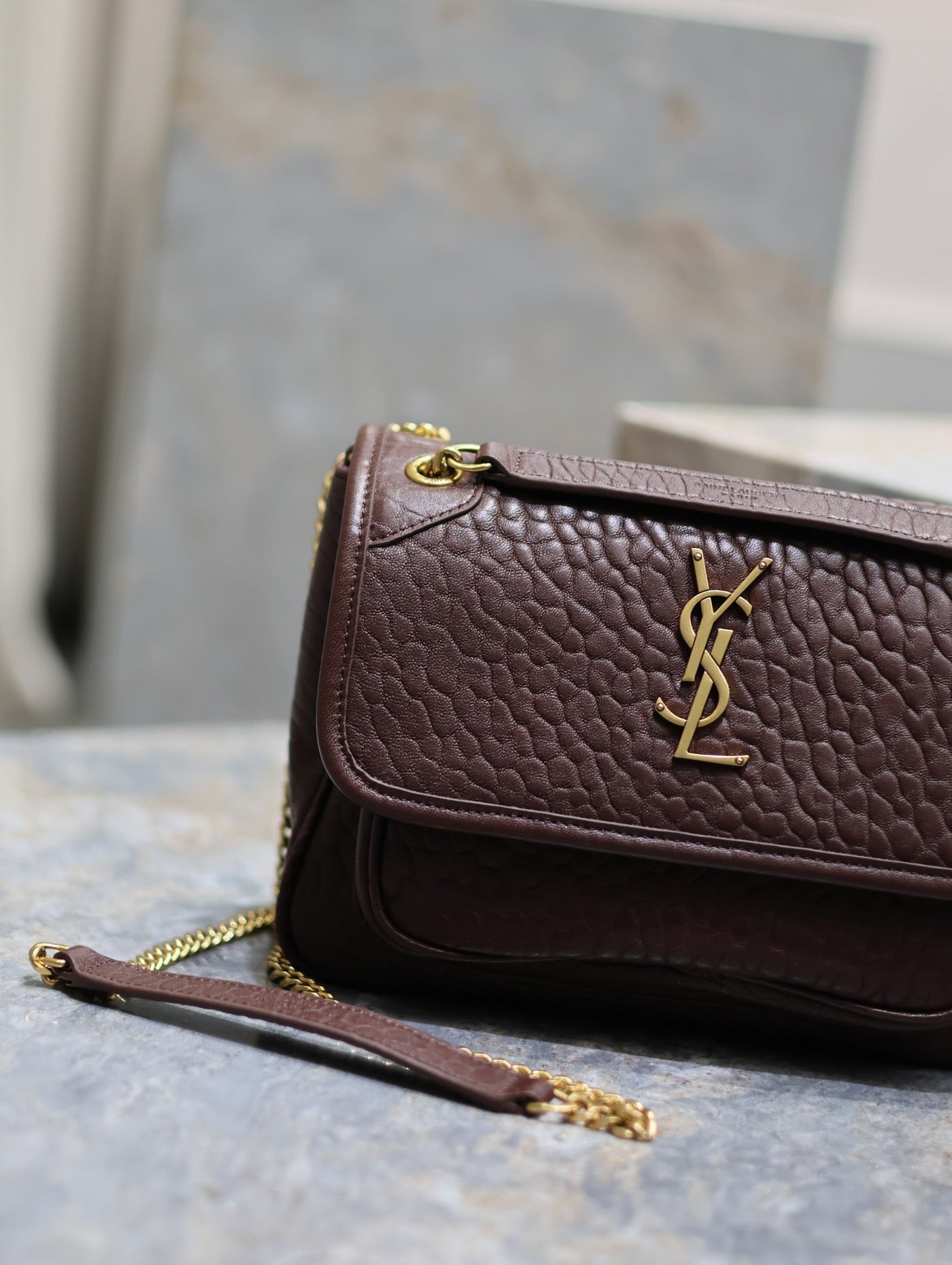 JAMIE POCHON 38 IN ARMY GREEN LAMBSKIN GOLD HARDWARE - Product Image 7