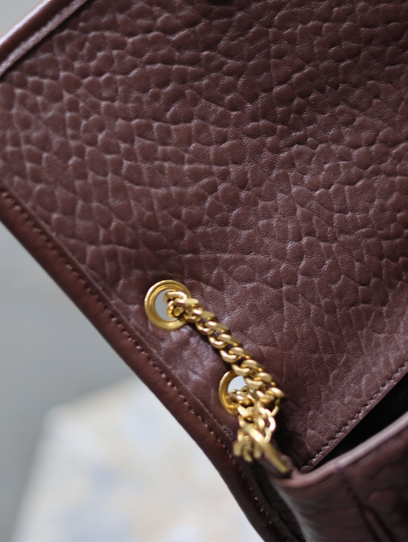 JAMIE POCHON 38 IN ARMY GREEN LAMBSKIN GOLD HARDWARE - Product Image 9