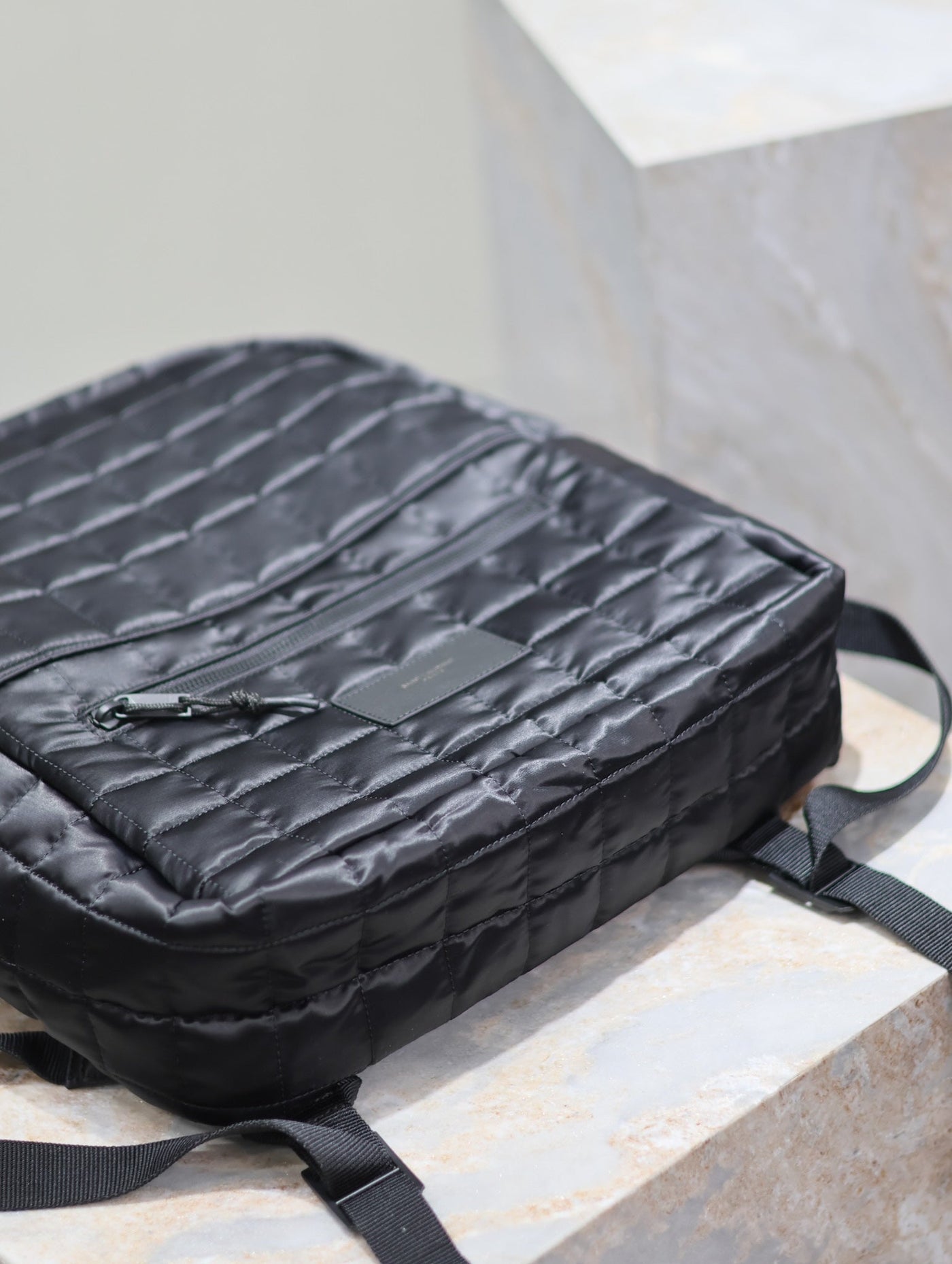 BACKPACK 37 IN BLACK PLAID NYLON - Product Image 2