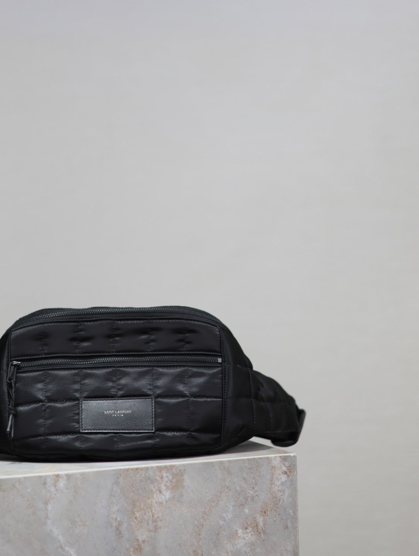 CROSSBODY BAG 24 IN BLACK PLAID NYLON - Product Image 3