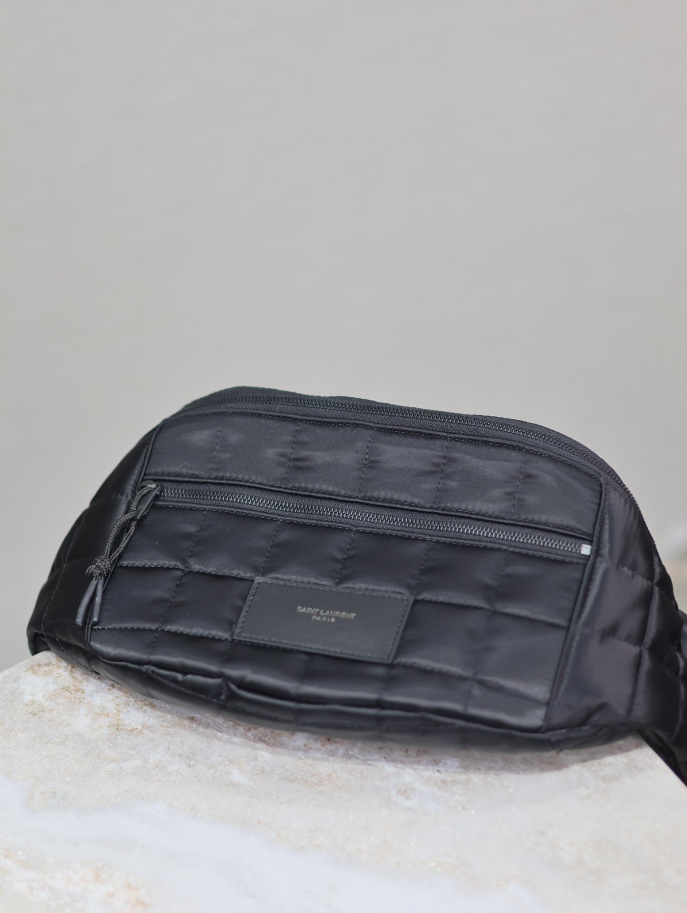 CROSSBODY BAG 24 IN BLACK PLAID NYLON - Product Image 4