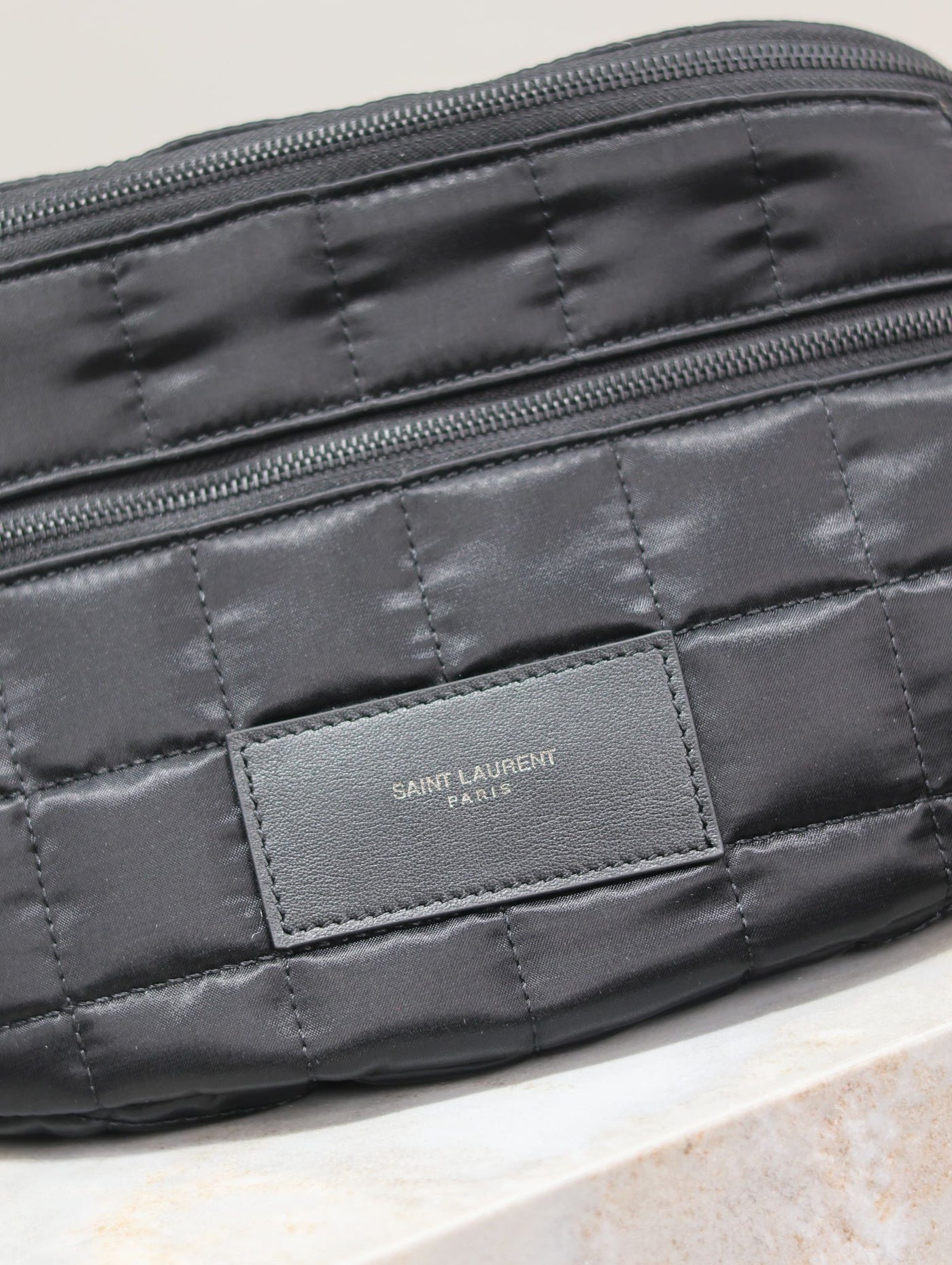 CROSSBODY BAG 24 IN BLACK PLAID NYLON - Product Image 5