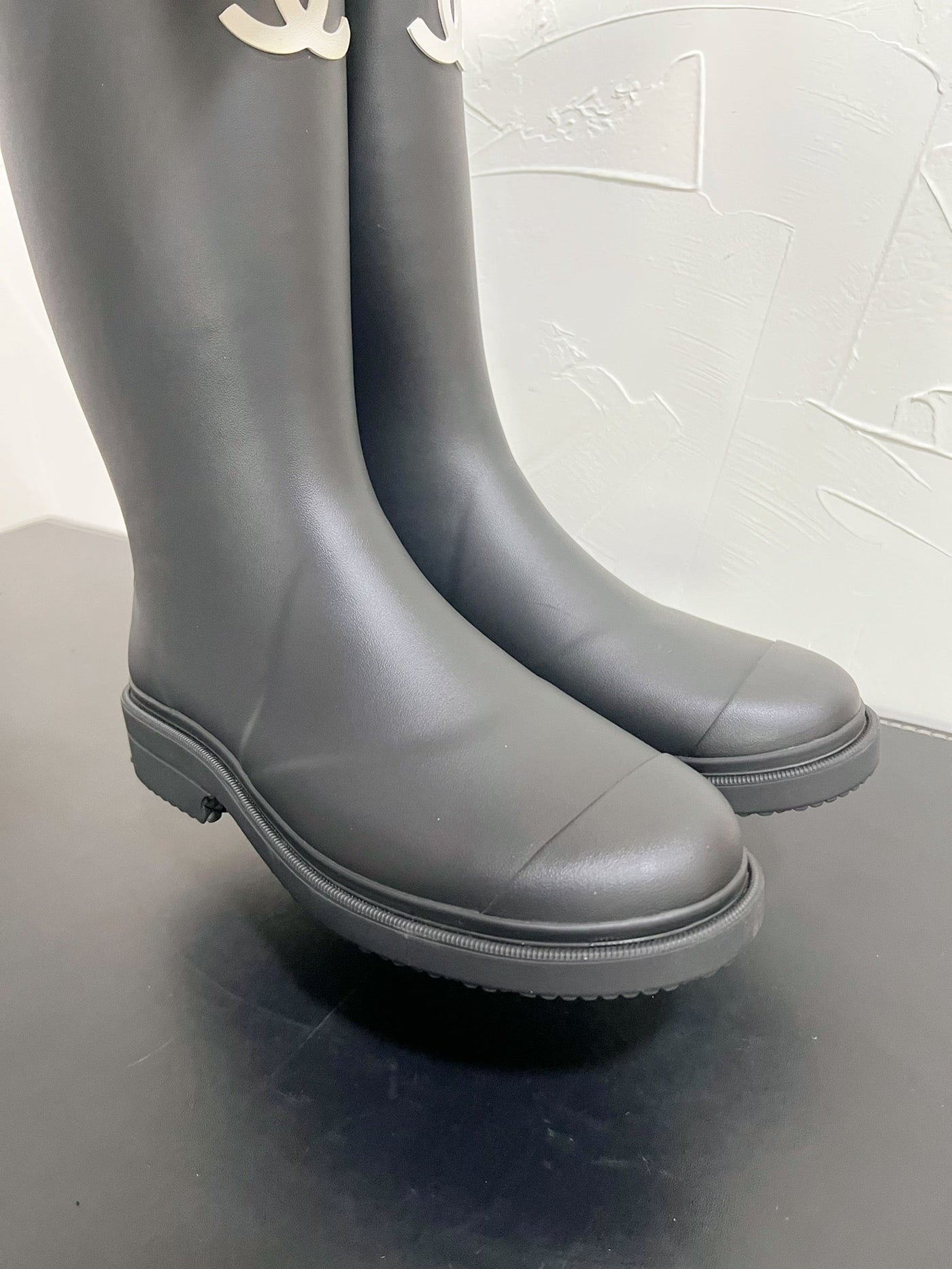 CC High Boots Black Natural Rubber 949646 - Product Image 2