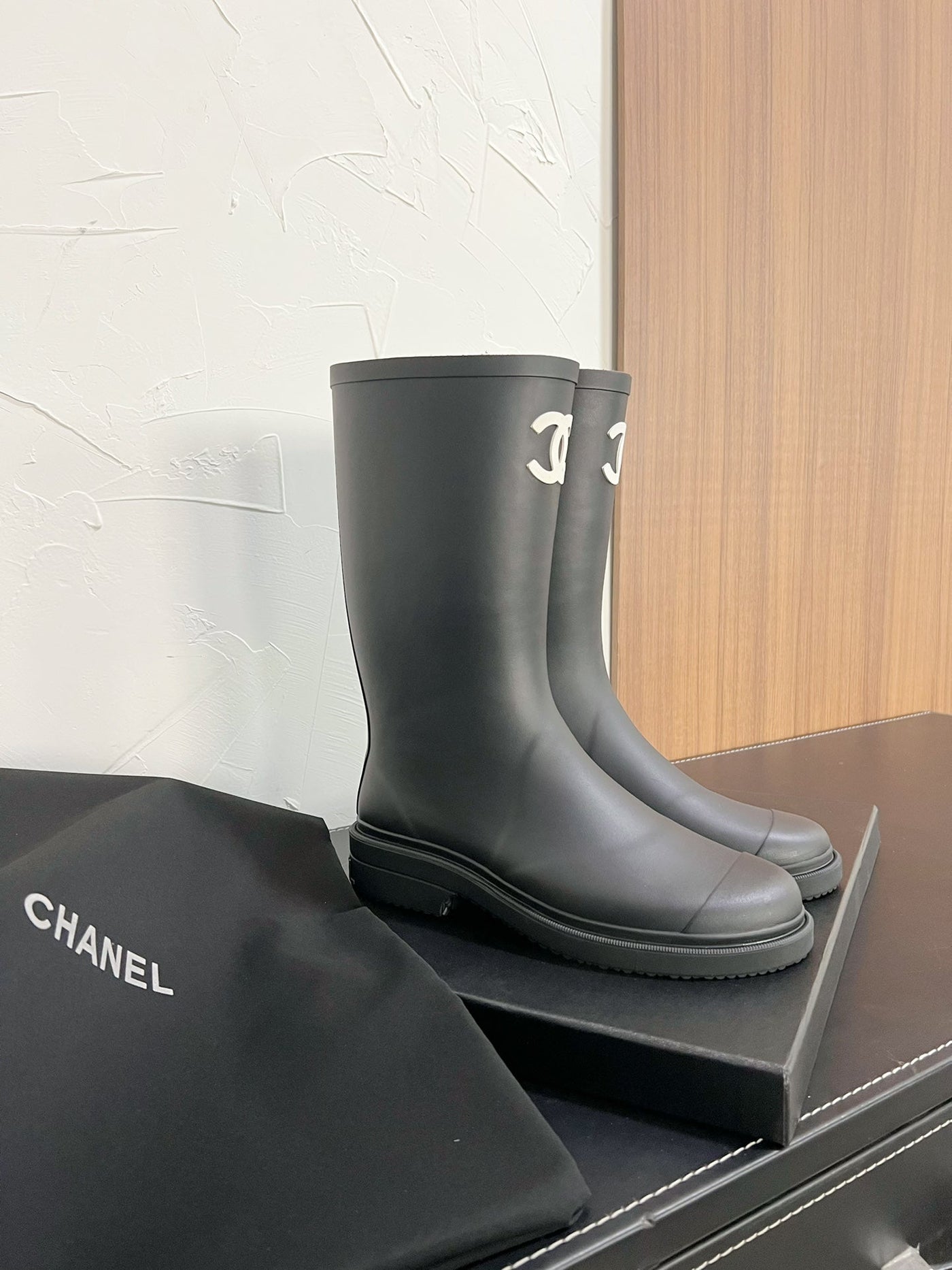CC High Boots Black Natural Rubber 949646 - Product Image 8