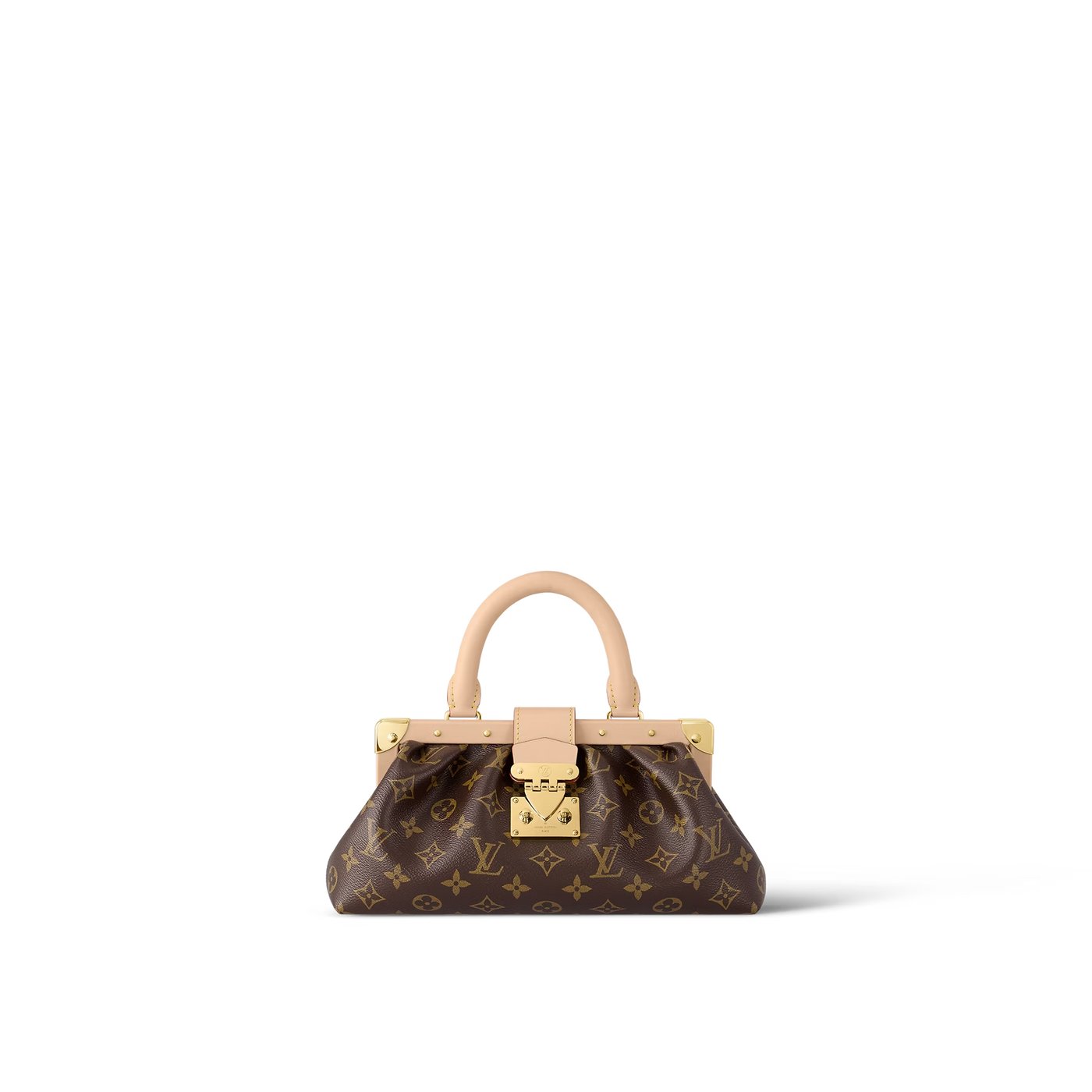 Monogram Clutch Leather Handbag for Women | Studio Nafay