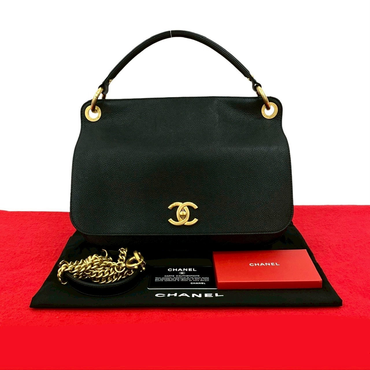 Chanel Caviar 2way Handbag | Studio Nafay