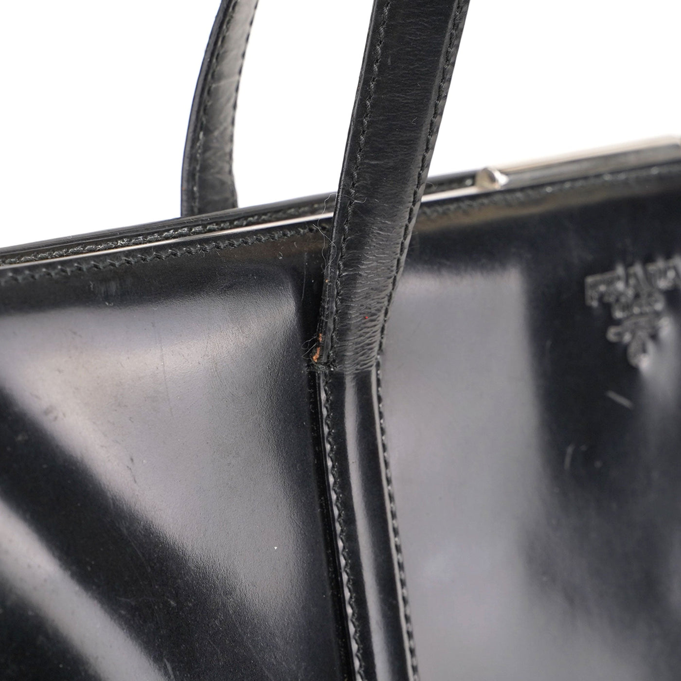 Black Spazzolato Clutch Tote Bag - Product Image 9