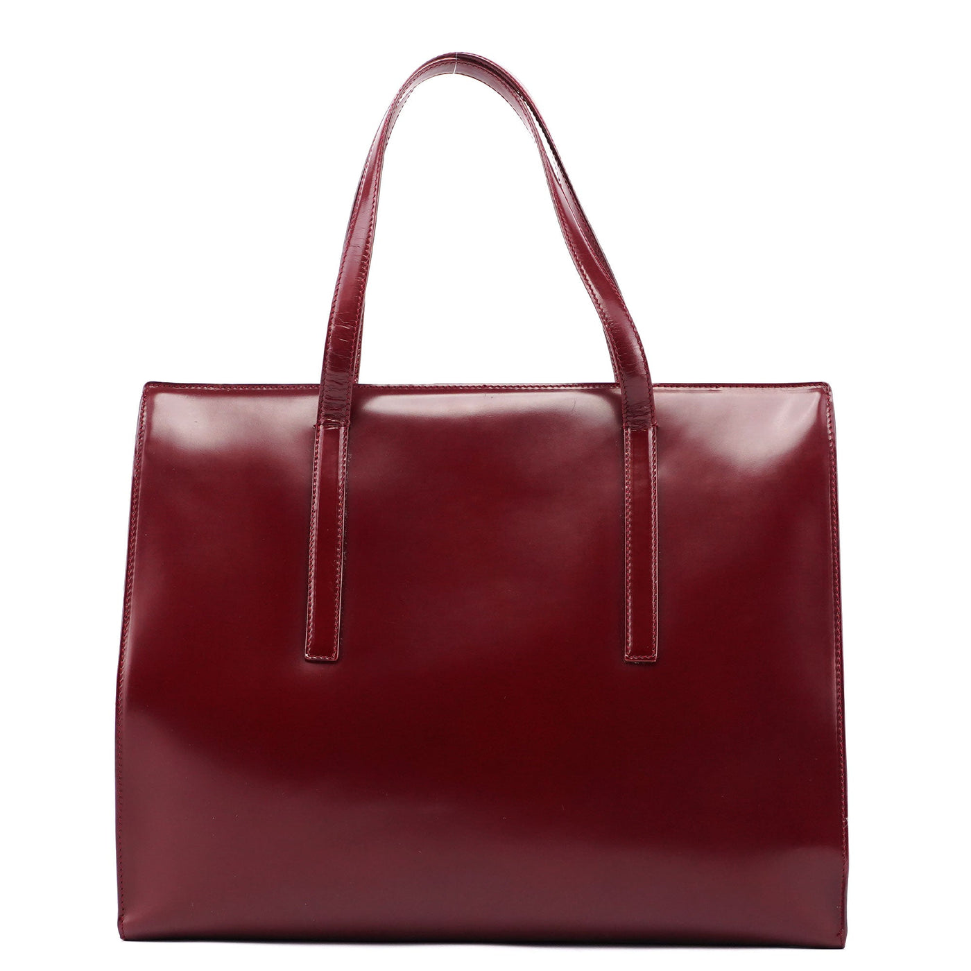 Burgundy Spazzolato Clutch Tote Bag - Product Image 3