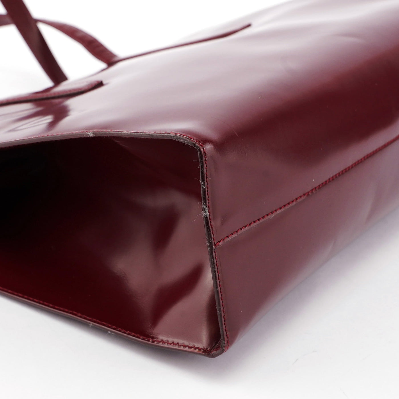 Burgundy Spazzolato Clutch Tote Bag - Product Image 10