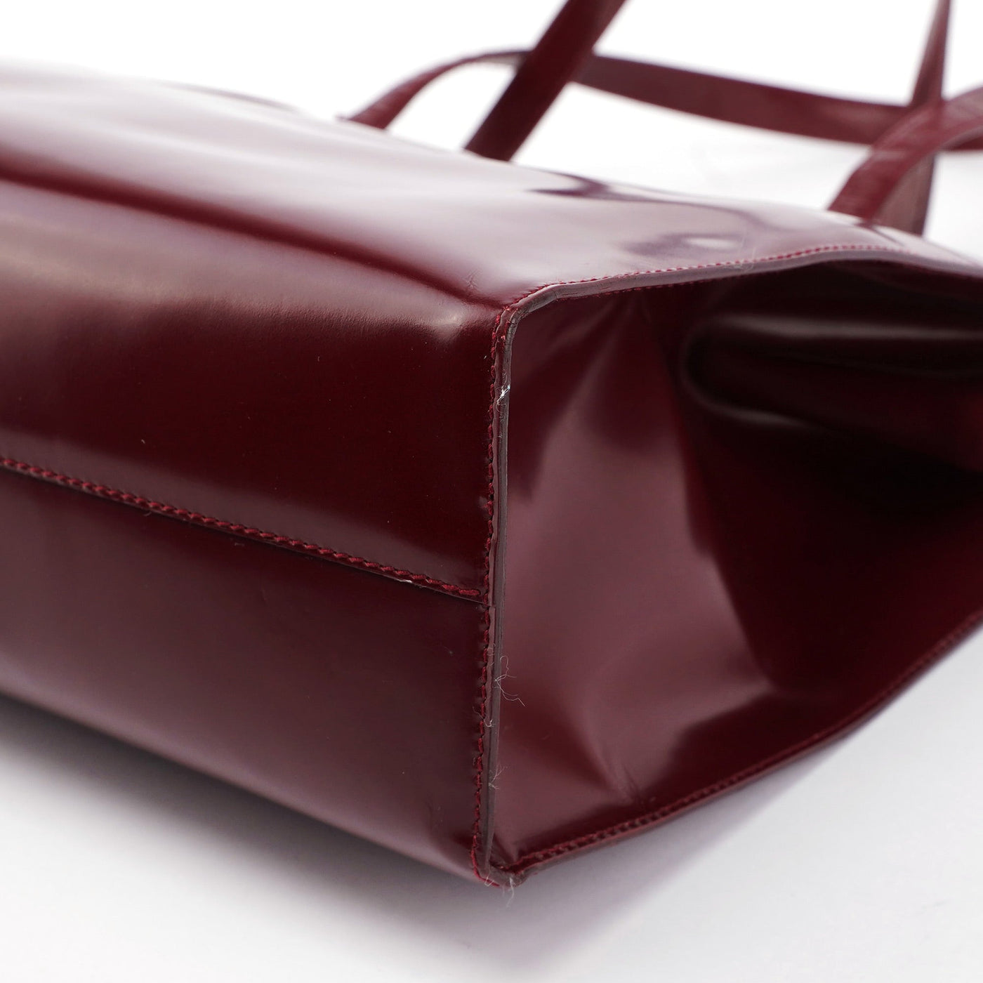 Burgundy Spazzolato Clutch Tote Bag - Product Image 11