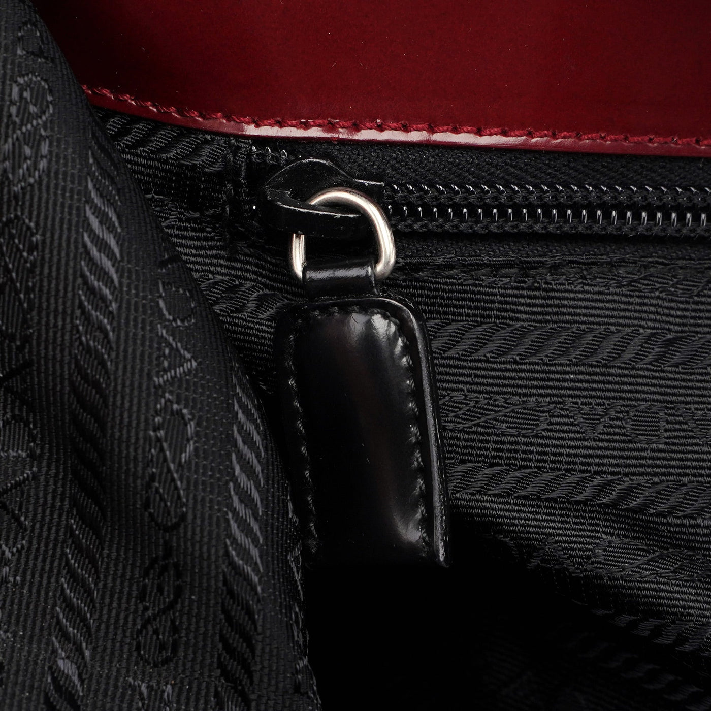 Burgundy Spazzolato Clutch Tote Bag - Product Image 16
