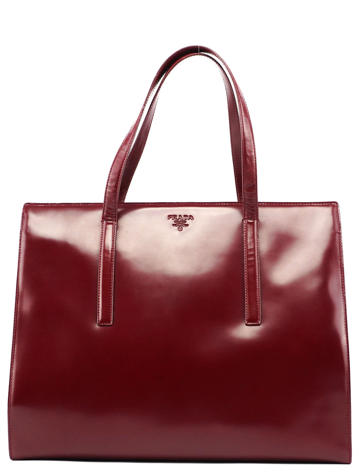 Burgundy Spazzolato Clutch Tote Bag | Studio Nafay