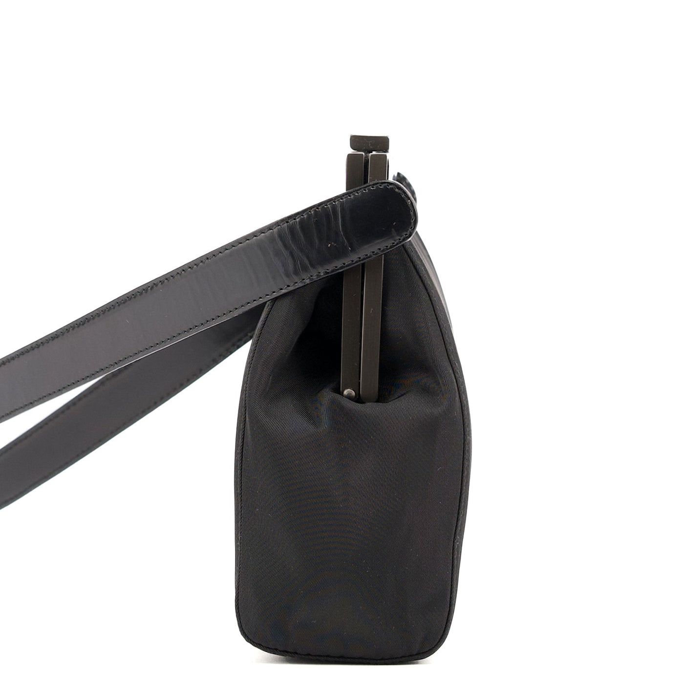 Black Tessuto Nylon Clutch Shoulder Bag - Product Image 3