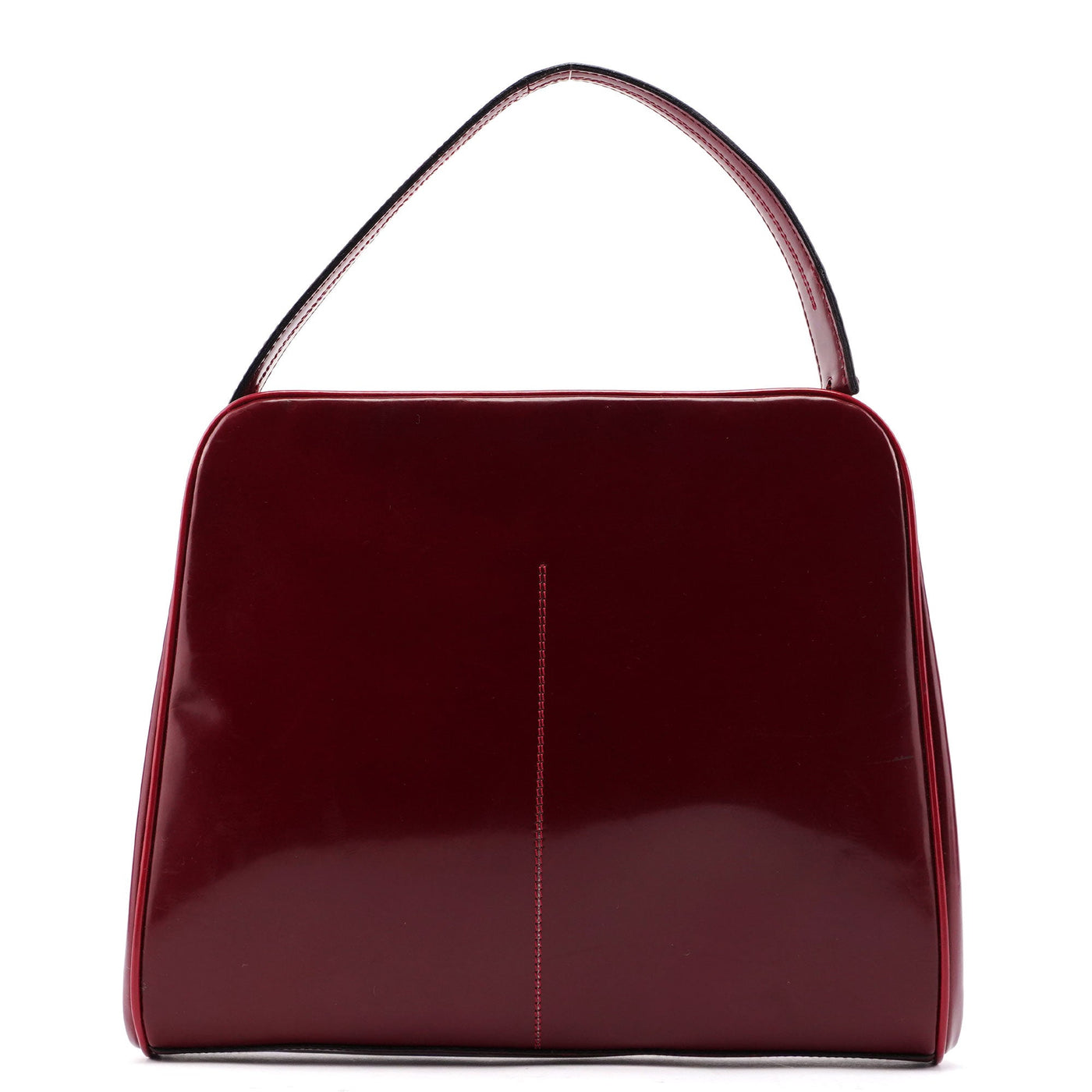 Burgundy Spazzolato Top Handle Clutch Bag - Product Image 3