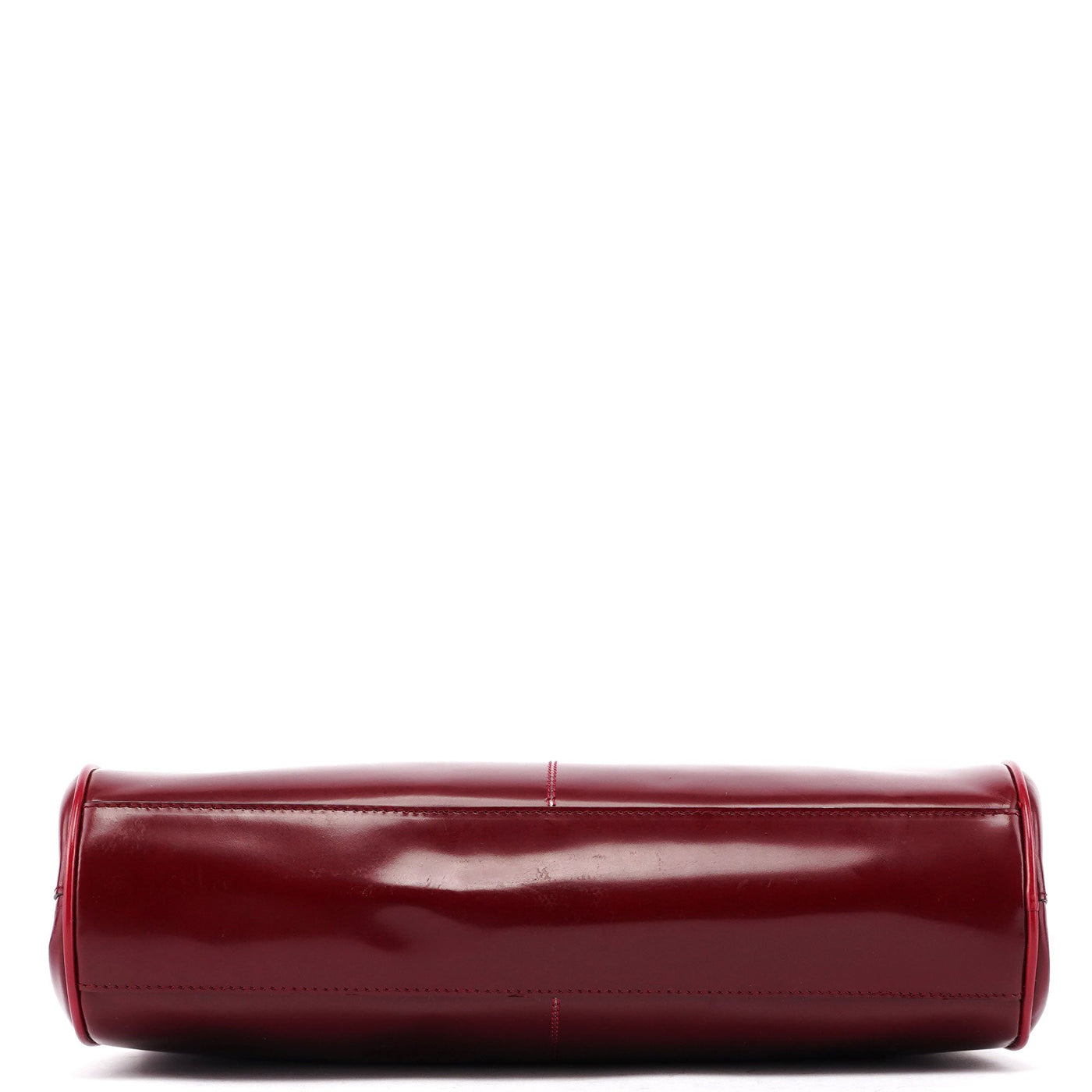 Burgundy Spazzolato Top Handle Clutch Bag - Product Image 5