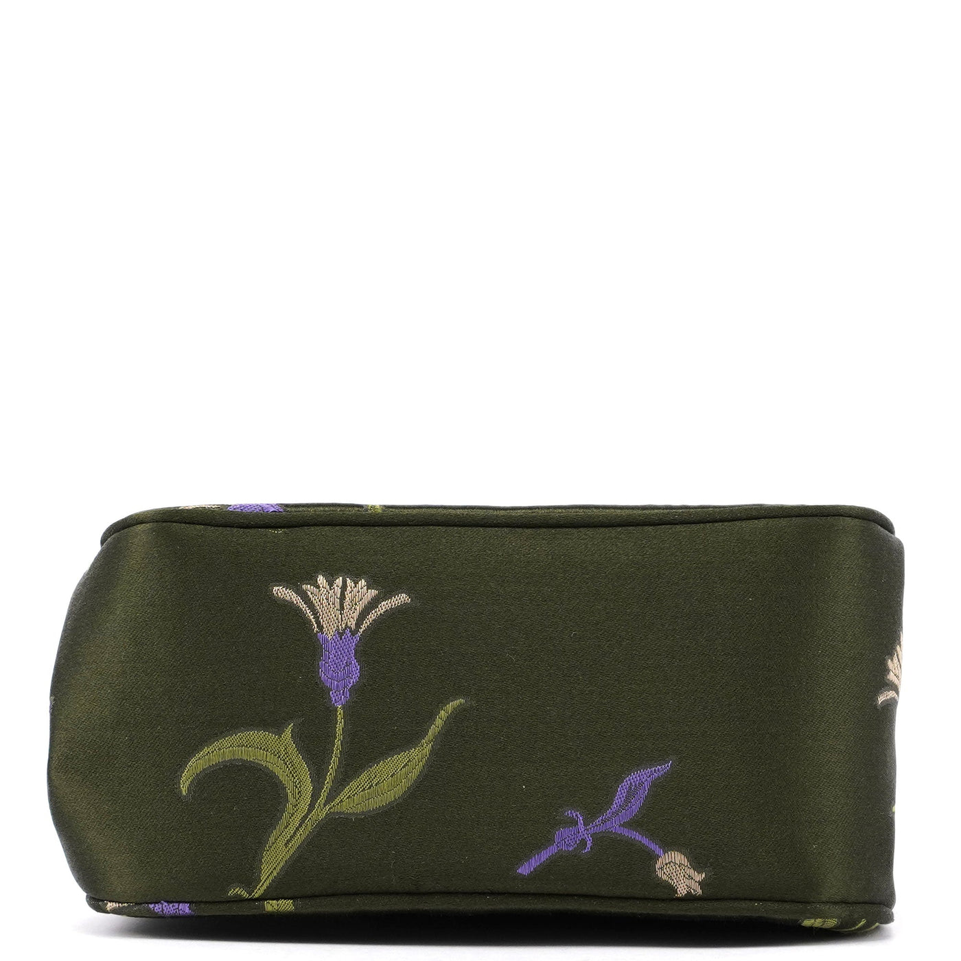 Green Silk Floral Clutch Bag - Product Image 5