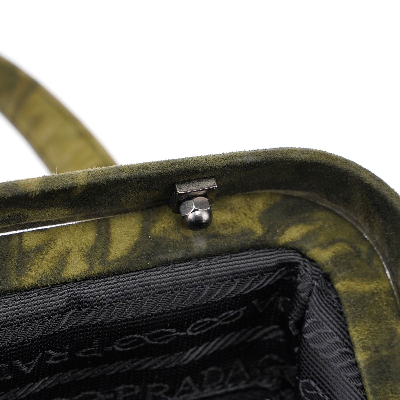 Green Tie Dye Suede Clutch Bag - Product Image 12