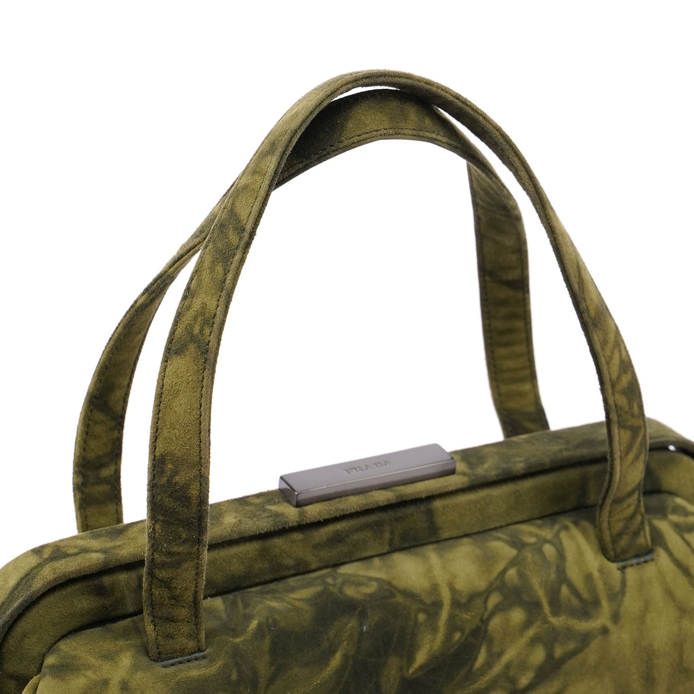 Green Tie Dye Suede Clutch Bag - Product Image 7