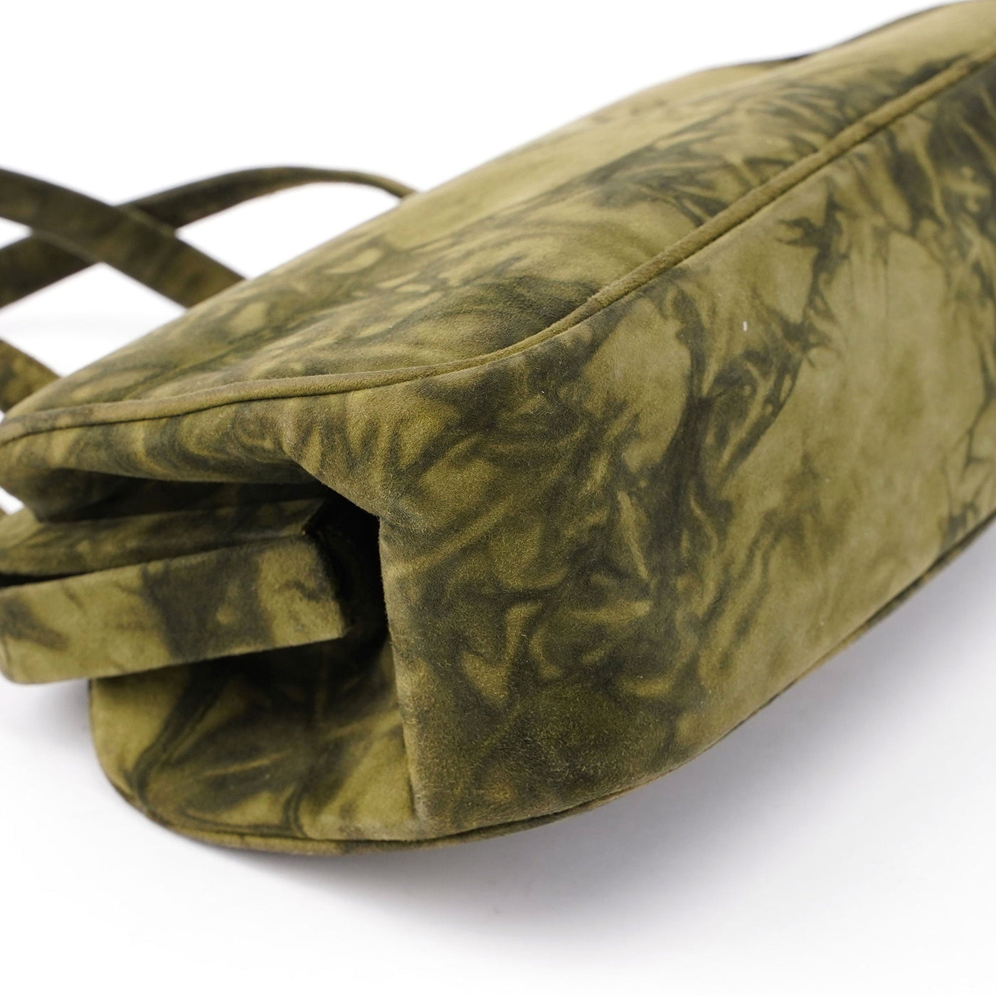 Green Tie Dye Suede Clutch Bag - Product Image 8
