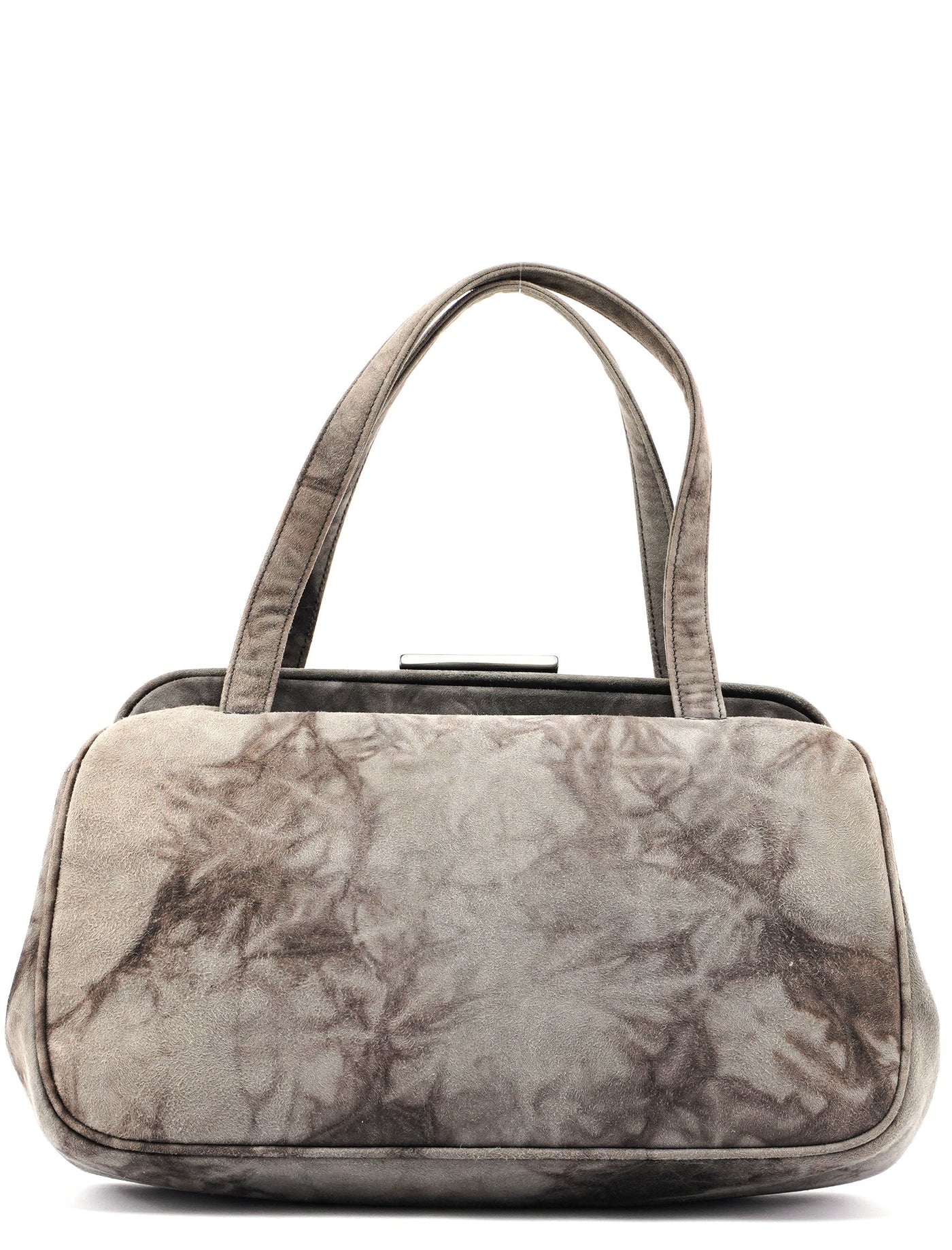 Grey Camoscio Lux Tie-Dye Clutch Bag | Studio Nafay