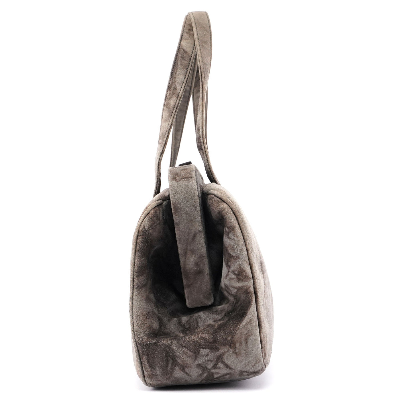 Grey Camoscio Lux Tie-Dye Clutch Bag - Product Image 2
