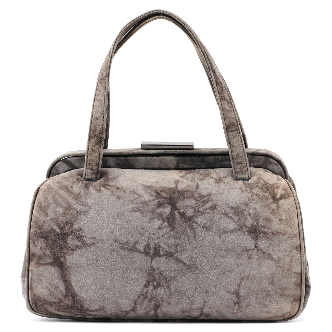 Grey Camoscio Lux Tie-Dye Clutch Bag - Product Image 3