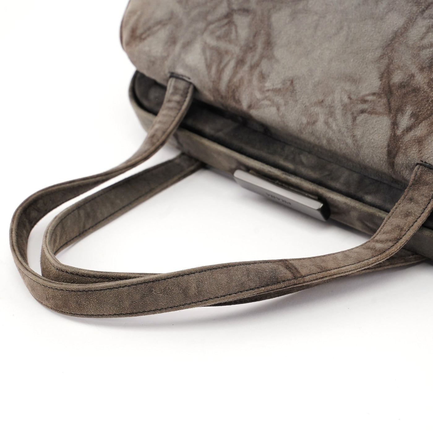 Grey Camoscio Lux Tie-Dye Clutch Bag - Product Image 9