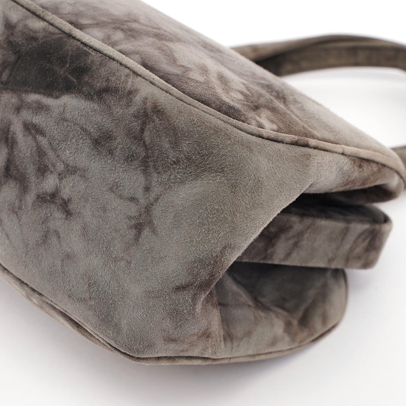 Grey Camoscio Lux Tie-Dye Clutch Bag - Product Image 8