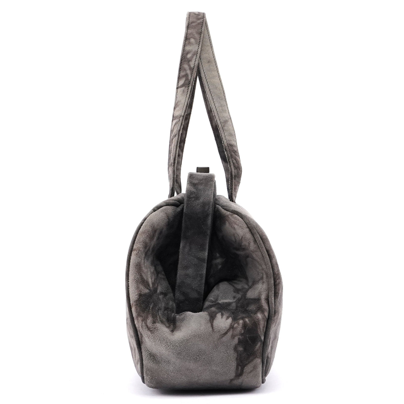 Grey Tie Dye Clutch Top Handle Bag - Product Image 2
