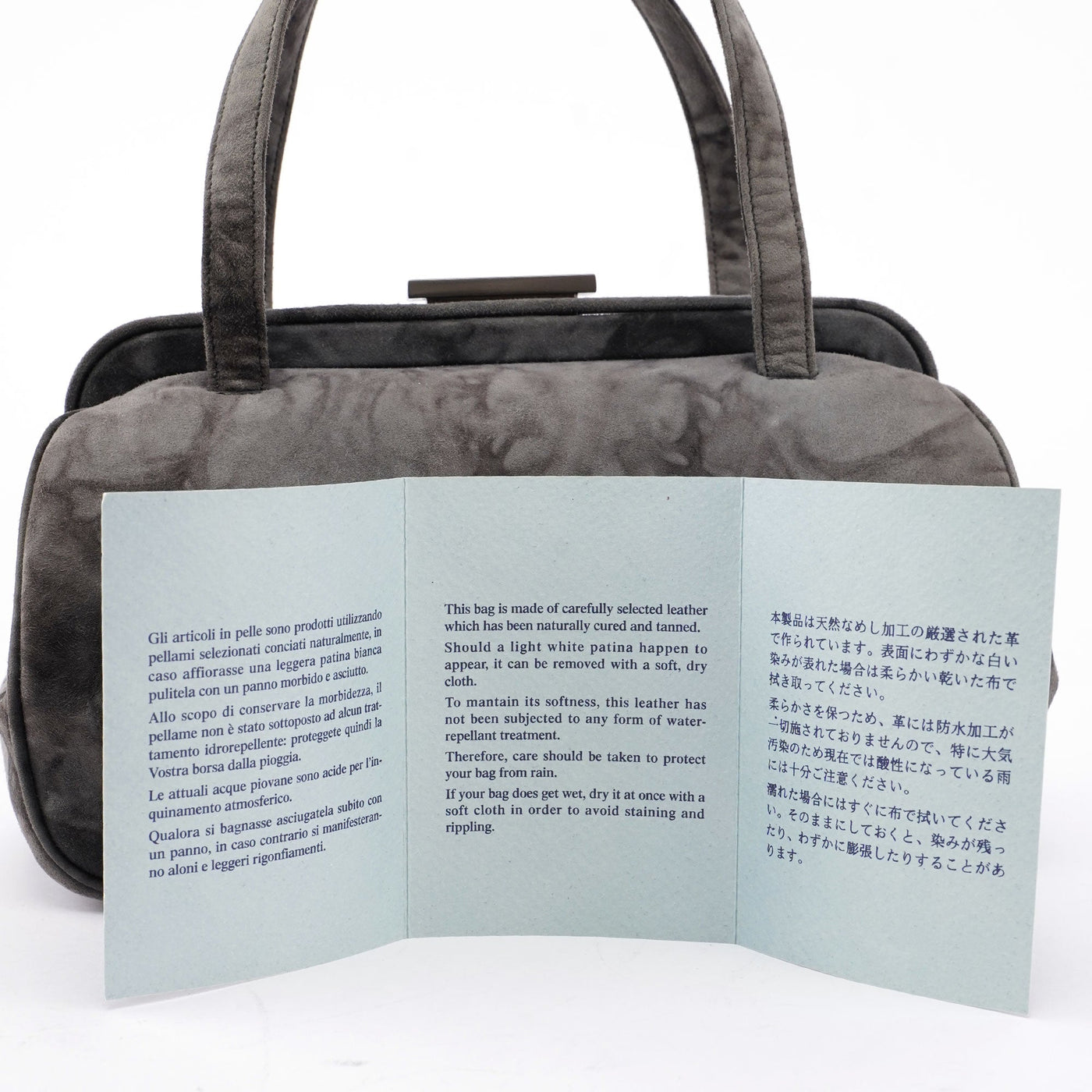 Grey Tie Dye Clutch Top Handle Bag - Product Image 13