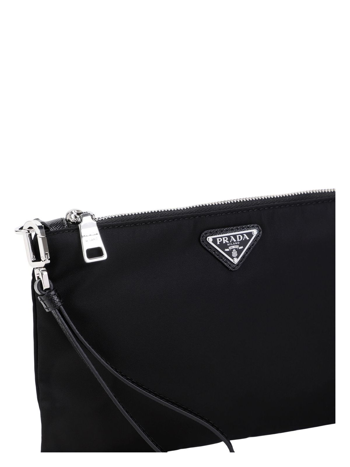 BLACK RE-NYLON CLUTCH - Product Image 4