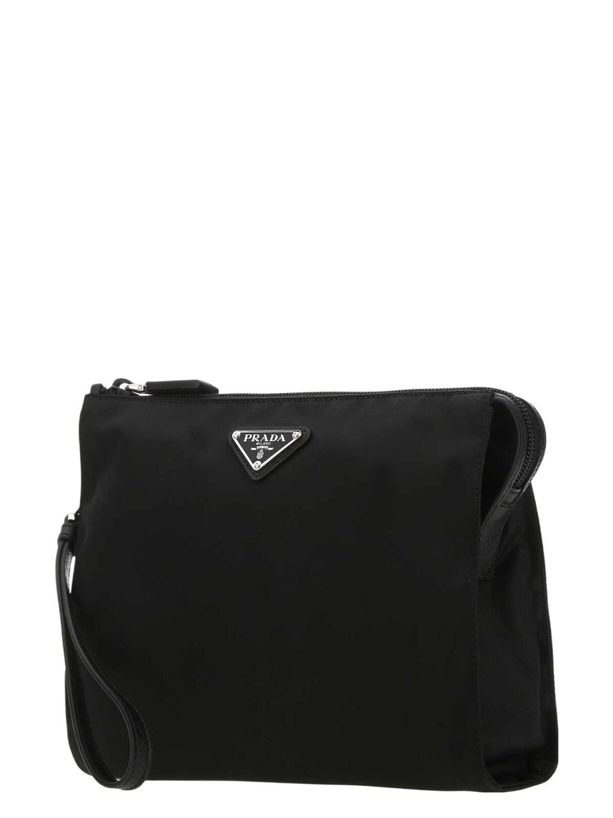 BLACK RE-NYLON CLUTCH - Product Image 2