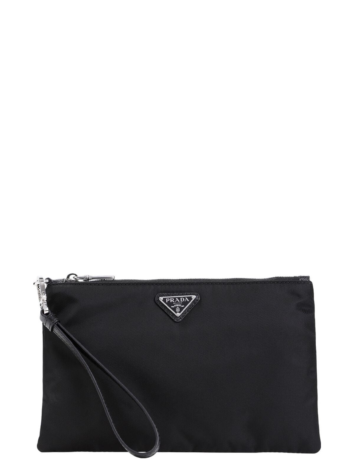 BLACK RE-NYLON CLUTCH | Studio Nafay