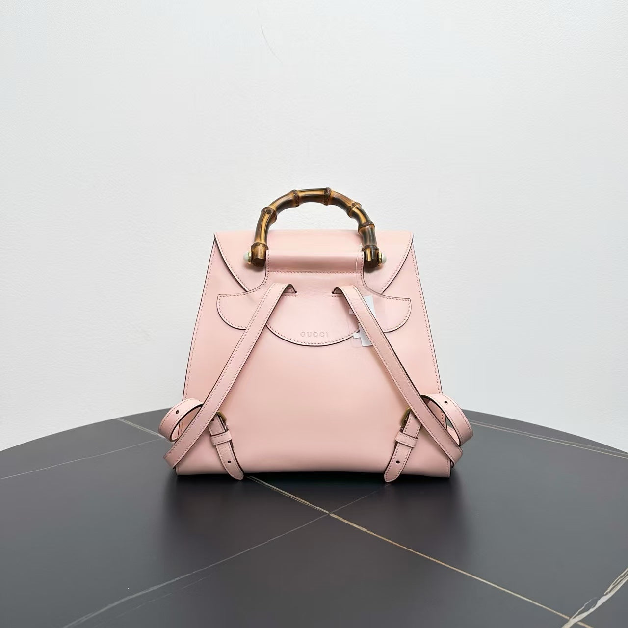 Gucci Bamboo Backpack in Light Pink Leather - Product Image 2
