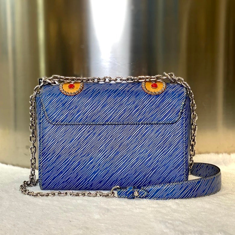 Louis Vuitton LV Twist Crossbody in Blue Leather