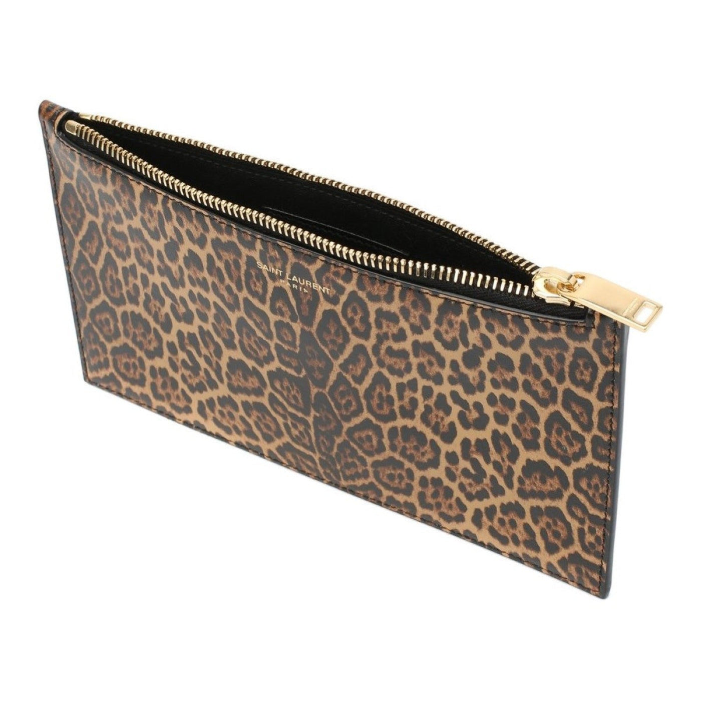 Saint Laurent Leopard Printed Calfskin Leather Small Pouch - Product Image 2