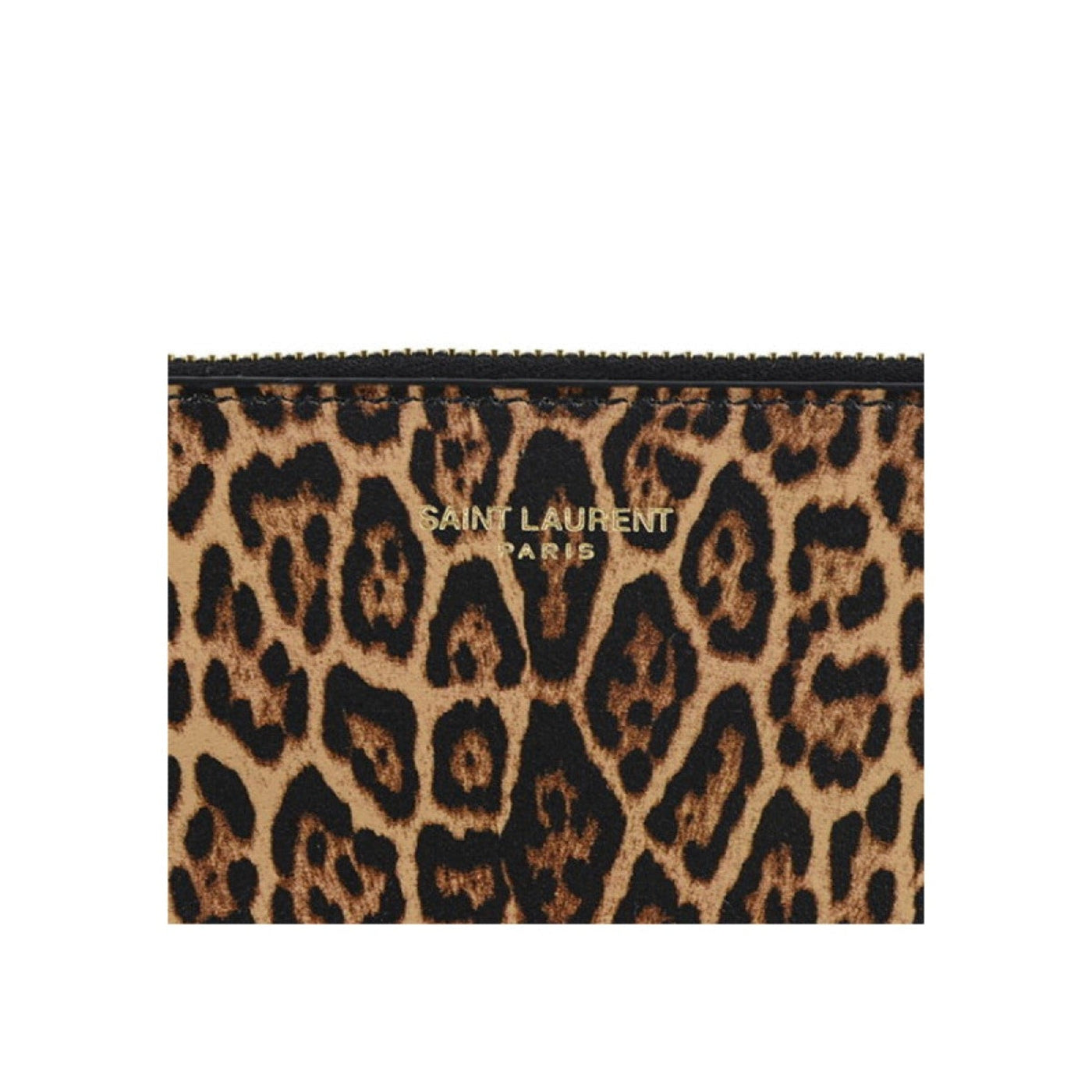 Saint Laurent Leopard Printed Calfskin Leather Small Pouch - Product Image 4