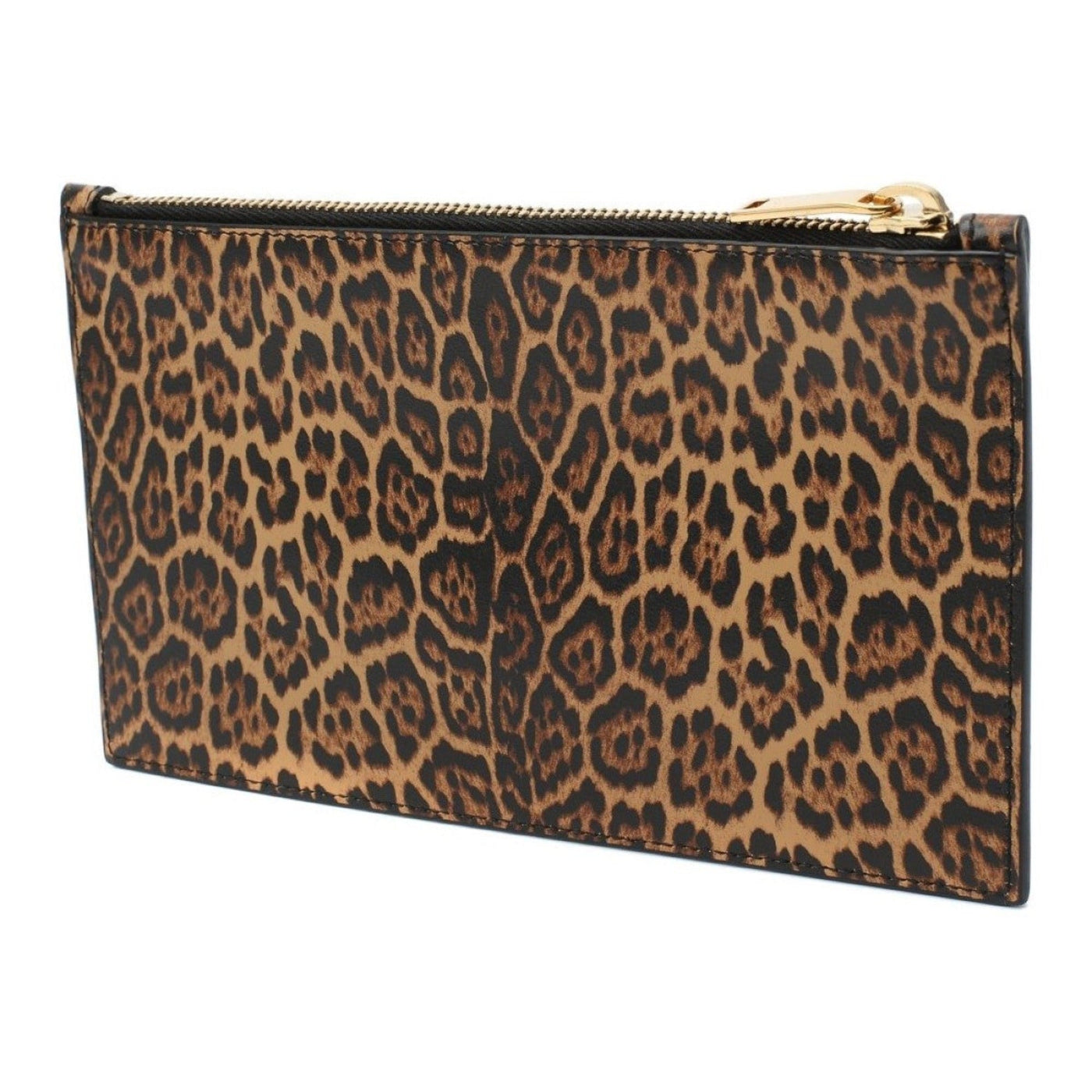 Saint Laurent Leopard Printed Calfskin Leather Small Pouch | Studio Nafay