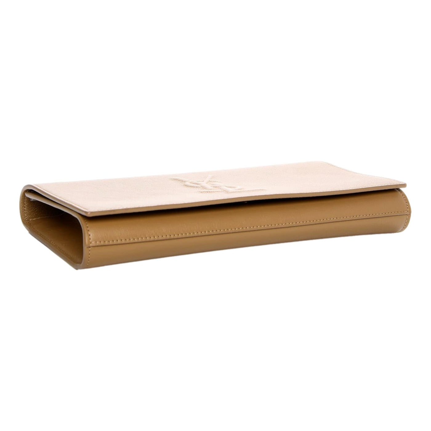 Saint Laurent YSL Belle de Jour Beige Leather Large Clutch Bag - Product Image 4