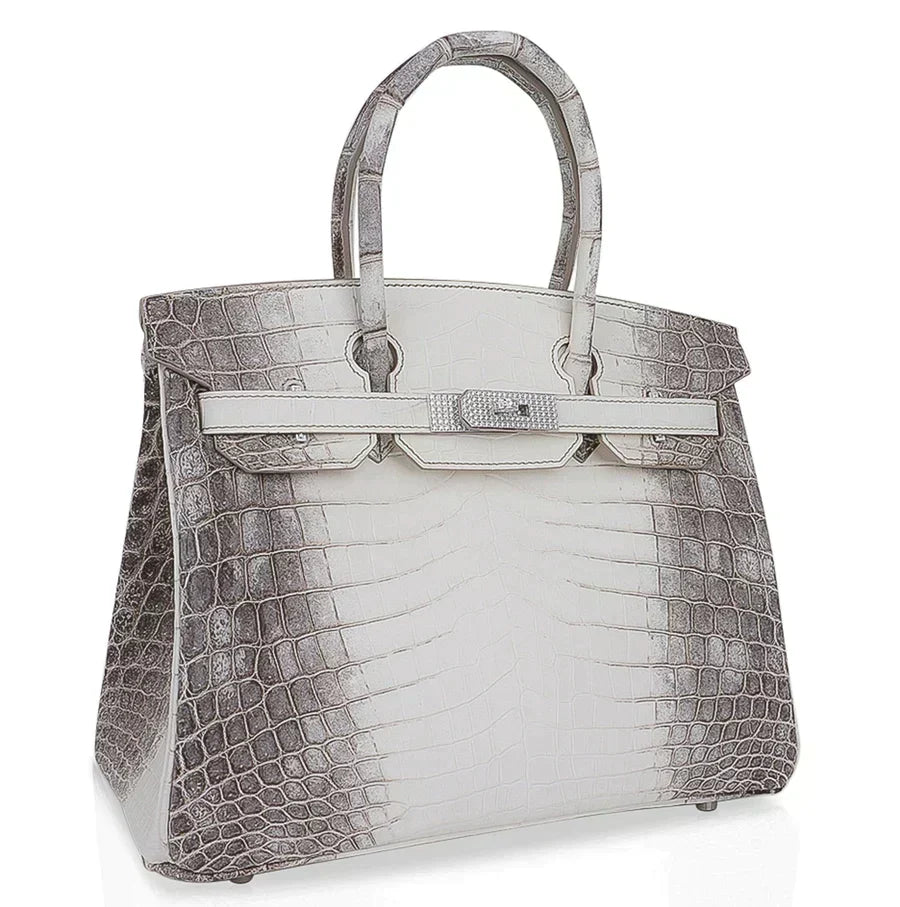 Hermes Birkin 30 Bag Diamond Himalayan Himalaya Handmade Blanc Crocodile White Gold Hardware - Product Image 2