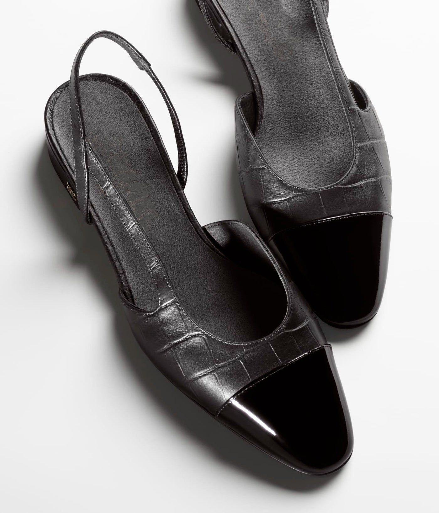 slingbacks black calfskin patent - Product Image 3