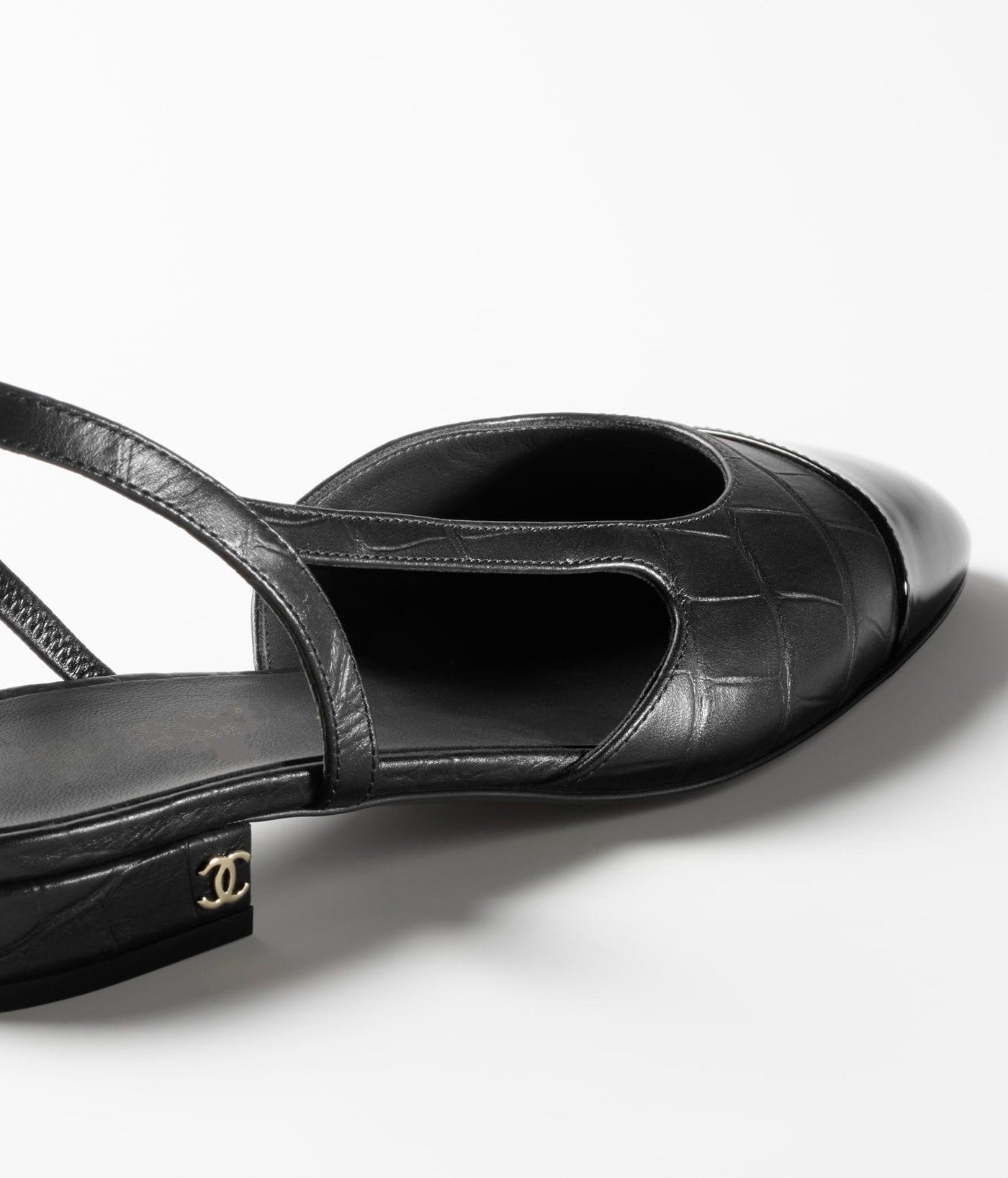 slingbacks black calfskin patent - Product Image 4