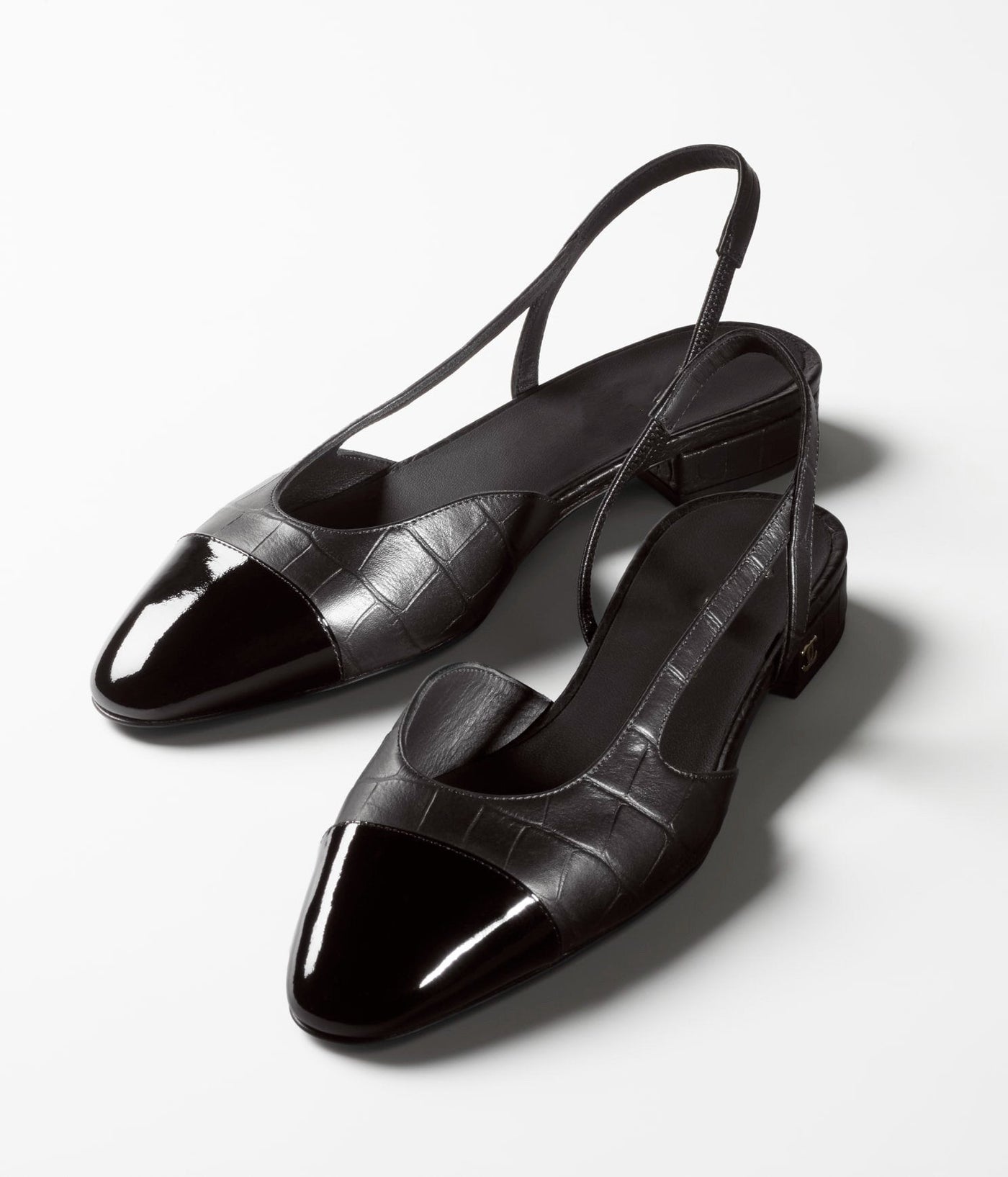 slingbacks black calfskin patent - Product Image 2