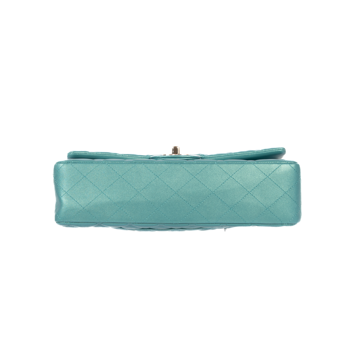 Chanel Medium Classic Double Flap in Iridescent Green - Product Image 4
